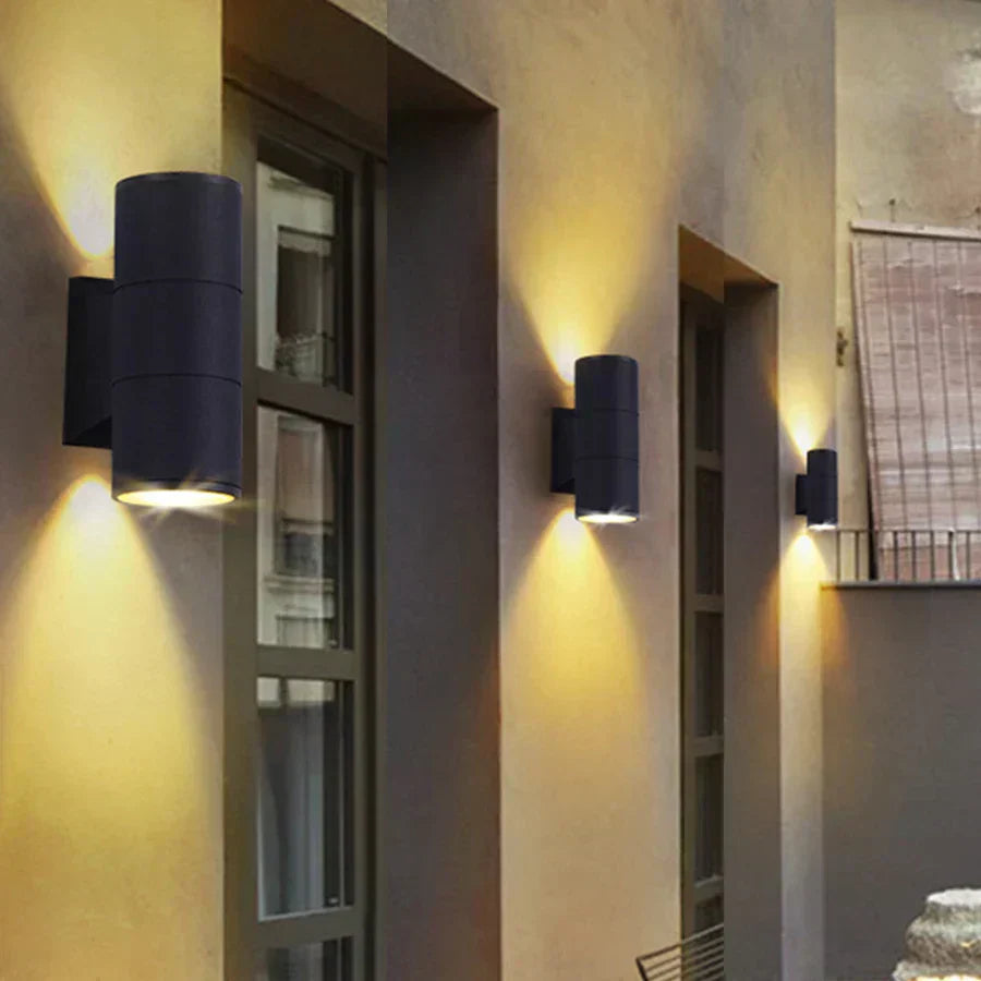 Modern Black Outside LED Wall Lighting Fixture