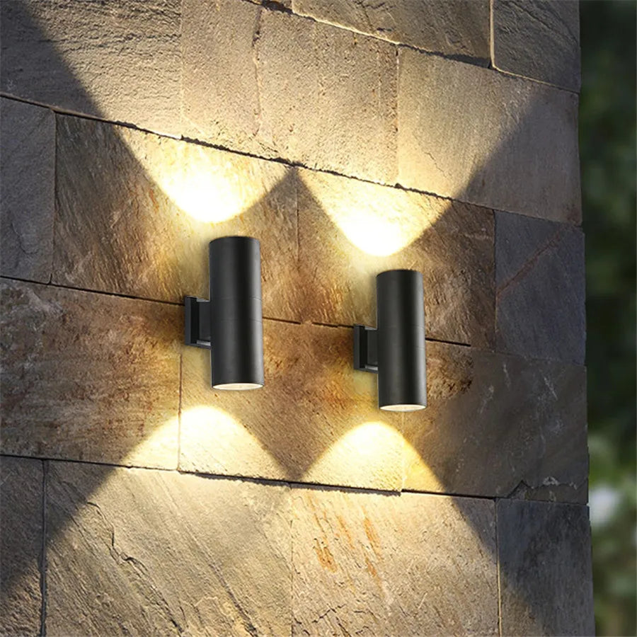 Modern Black Outside LED Wall Lighting Fixture