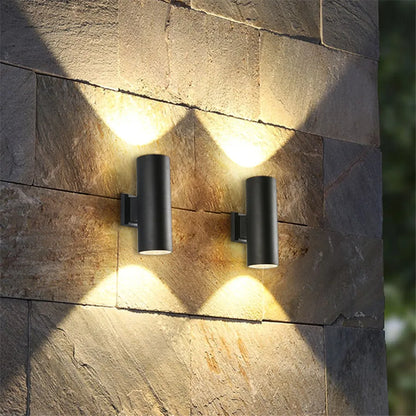 Modern Black Outside LED Wall Lighting Fixture