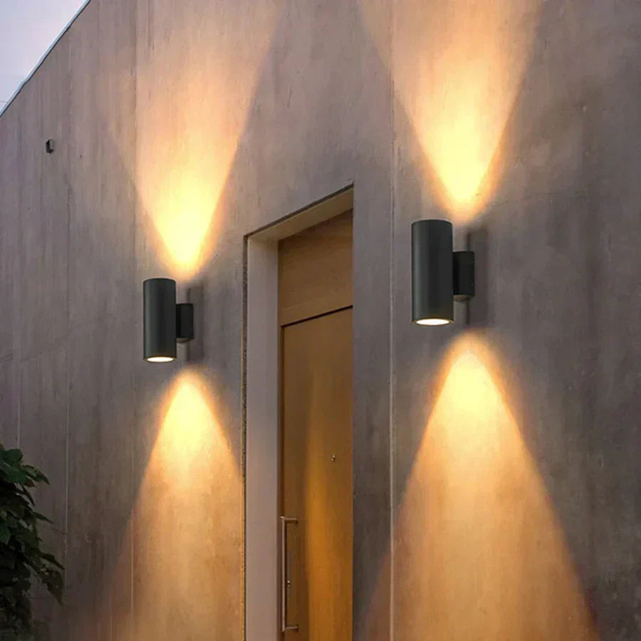 Modern Black Outside LED Wall Lighting Fixture