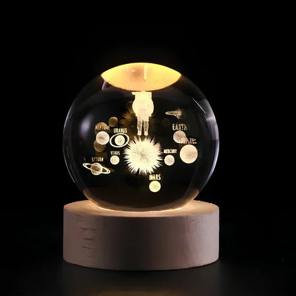 Beautiful 3D Crystal Orb Decoration