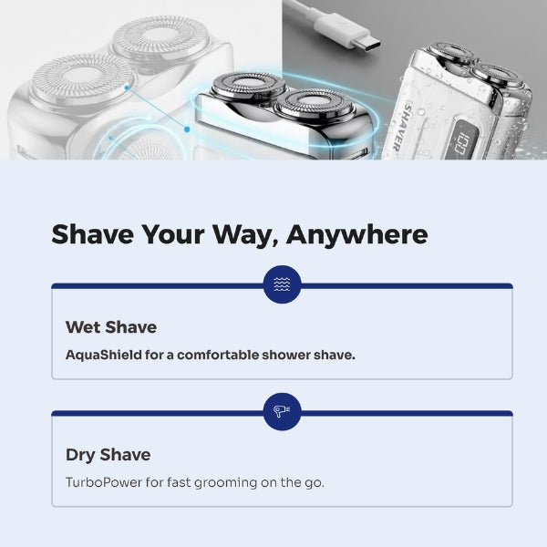 Portable Rechargeable Travel Shaver
