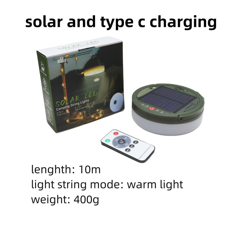 Compact Outdoor Solar String Lights