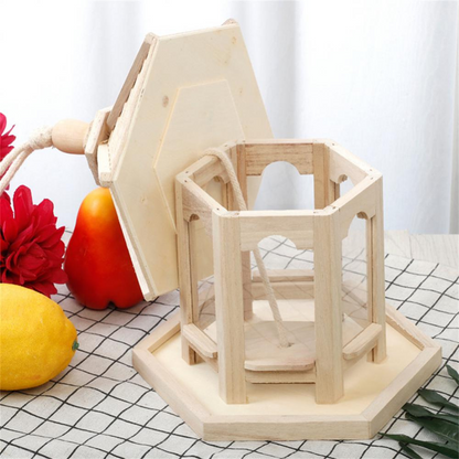 Clear Wood Home Bird Feeder