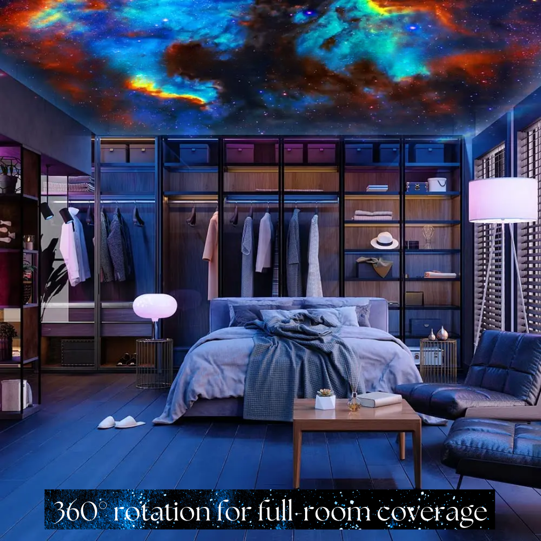 Colorful Night Sky Projector 360 Degree Lighting Effect