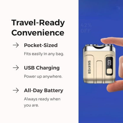 Portable Rechargeable Travel Shaver