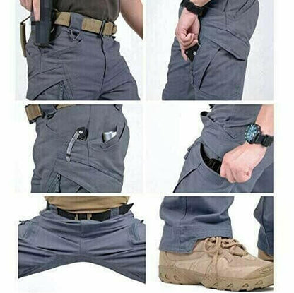 Rugged Outdoor Cargo Pants Heavy Duty Work Trousers