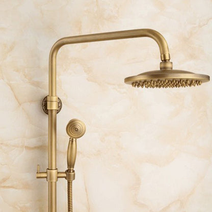 Classic Gold Showerhead with Handle