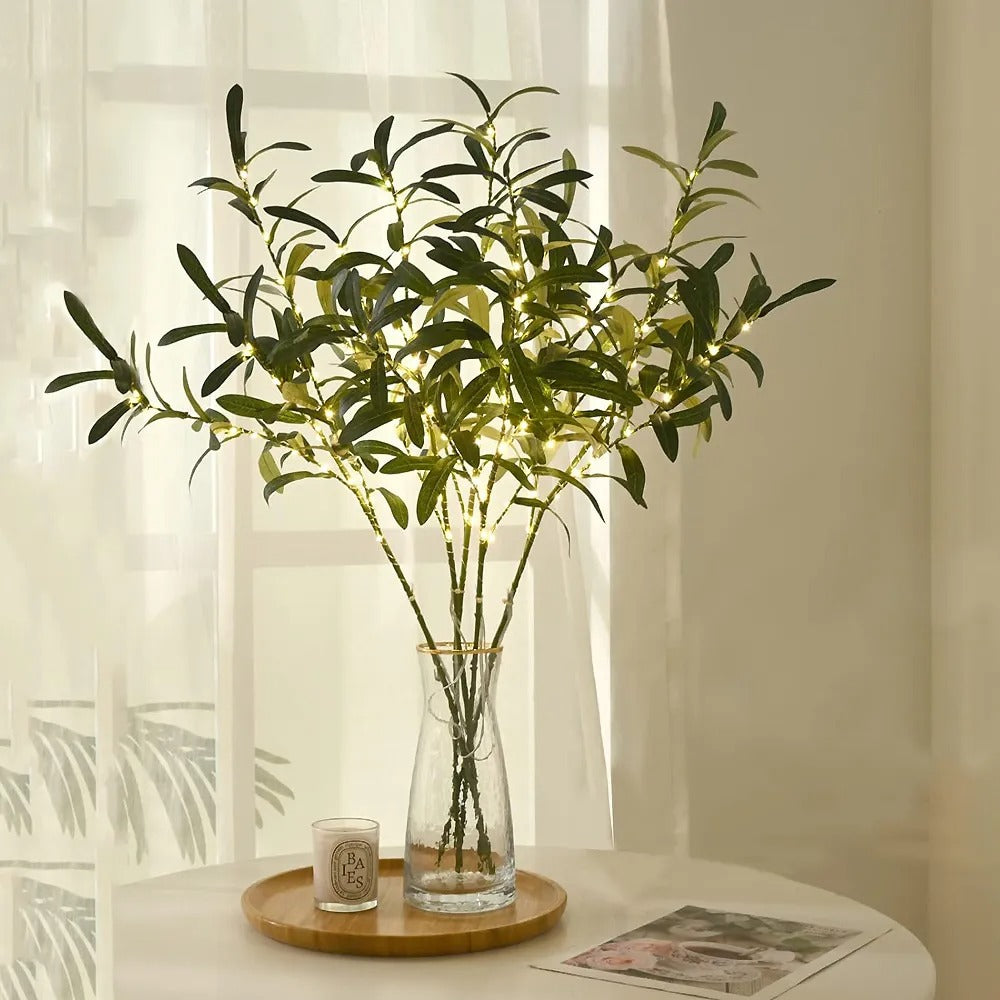 Realistic Greenery LED Table Lamp Fake Plant