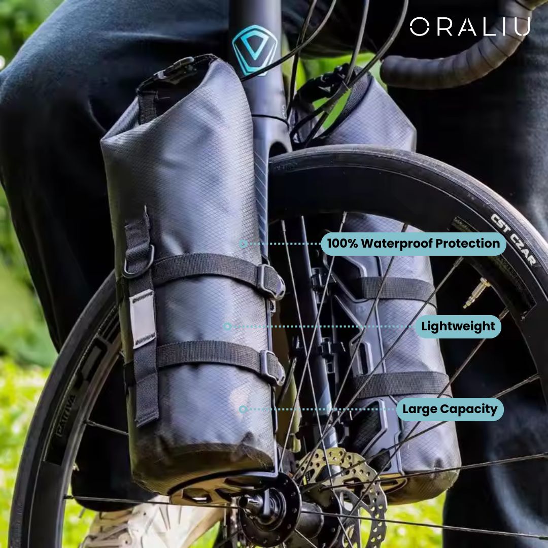 Waterproof Cycling Front Pannier Bags – 5-7L Bike Set