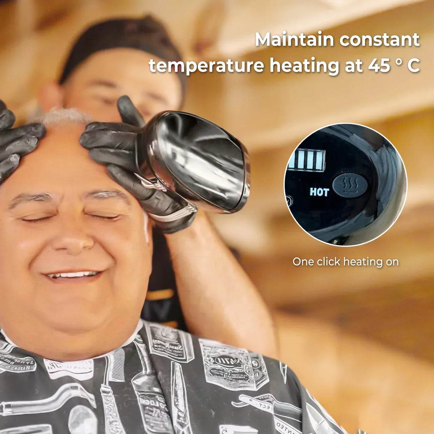 Portable Heat Massage Tool for Barbers
