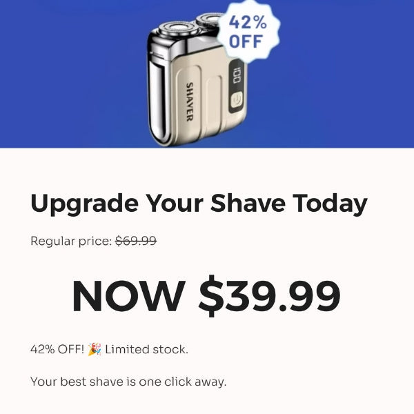 Portable Rechargeable Travel Shaver