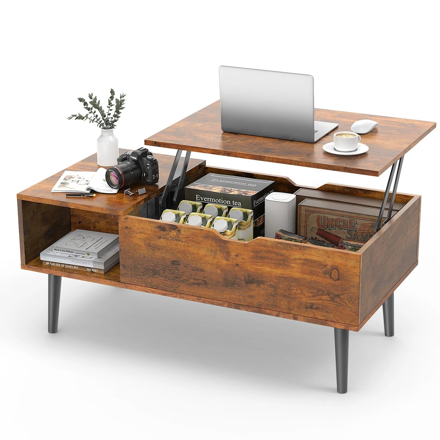 Rustic Storage Coffee Table