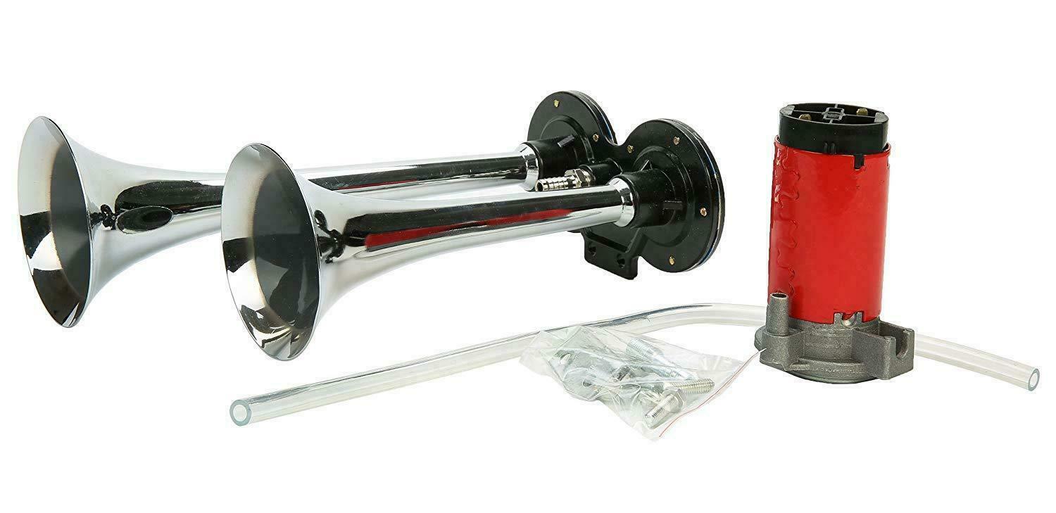 Loud 150DB Car Train Horn Kit with Air Compressor - Halri