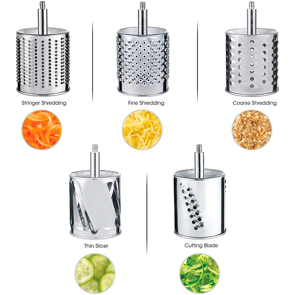 Easy Use 3-in-1 Food Slicer Grater Shredder