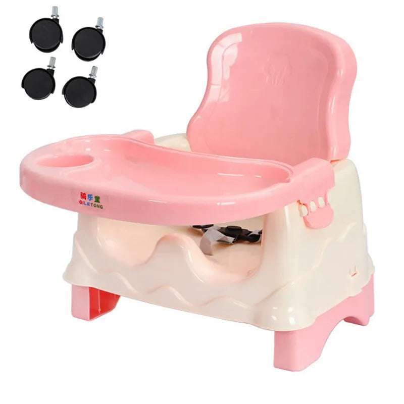 Practical Baby Dining Chair with Tray & Harness
