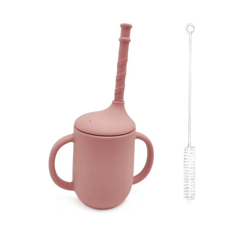 Spill Proof Baby Sippy Cup with Handles and Straw