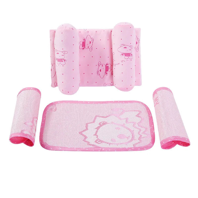 Baby Sleep Support Pillow Set - Soft Anti Roll Pillow