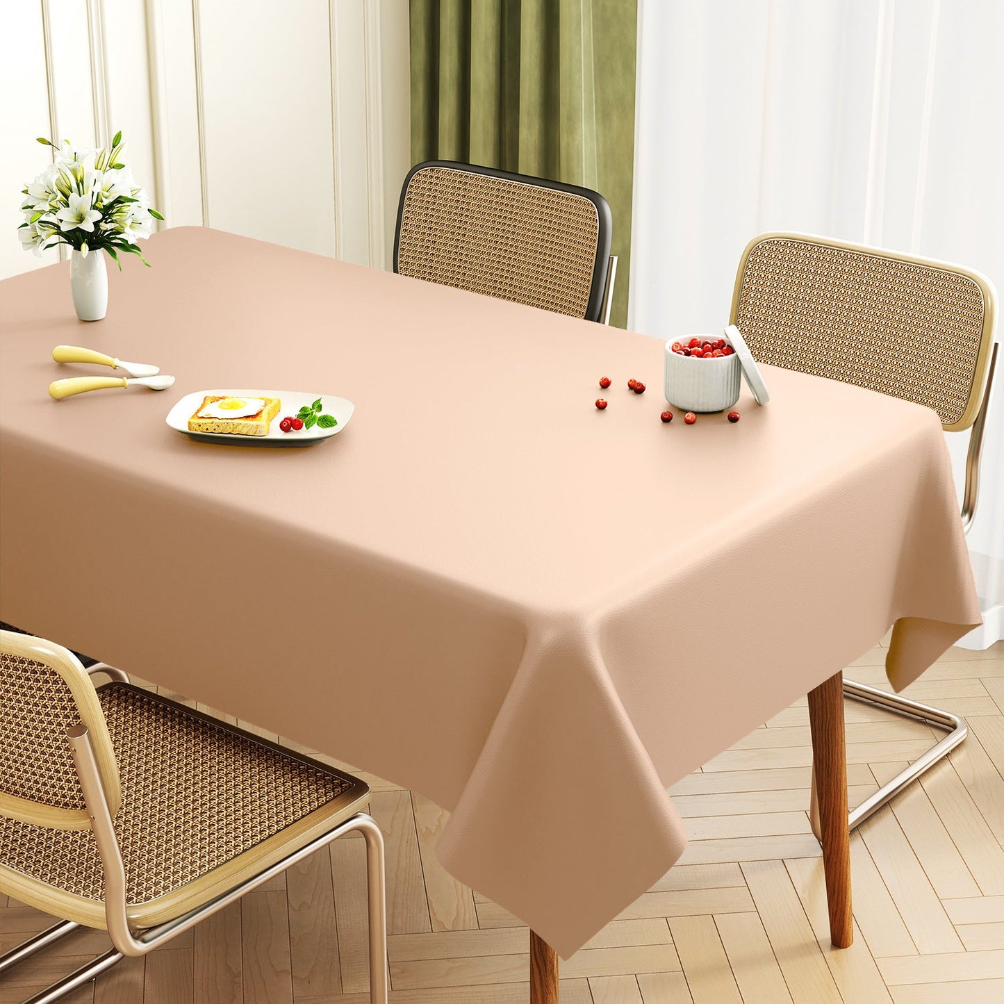 Premium Leather Rectangular Dining Table Mat