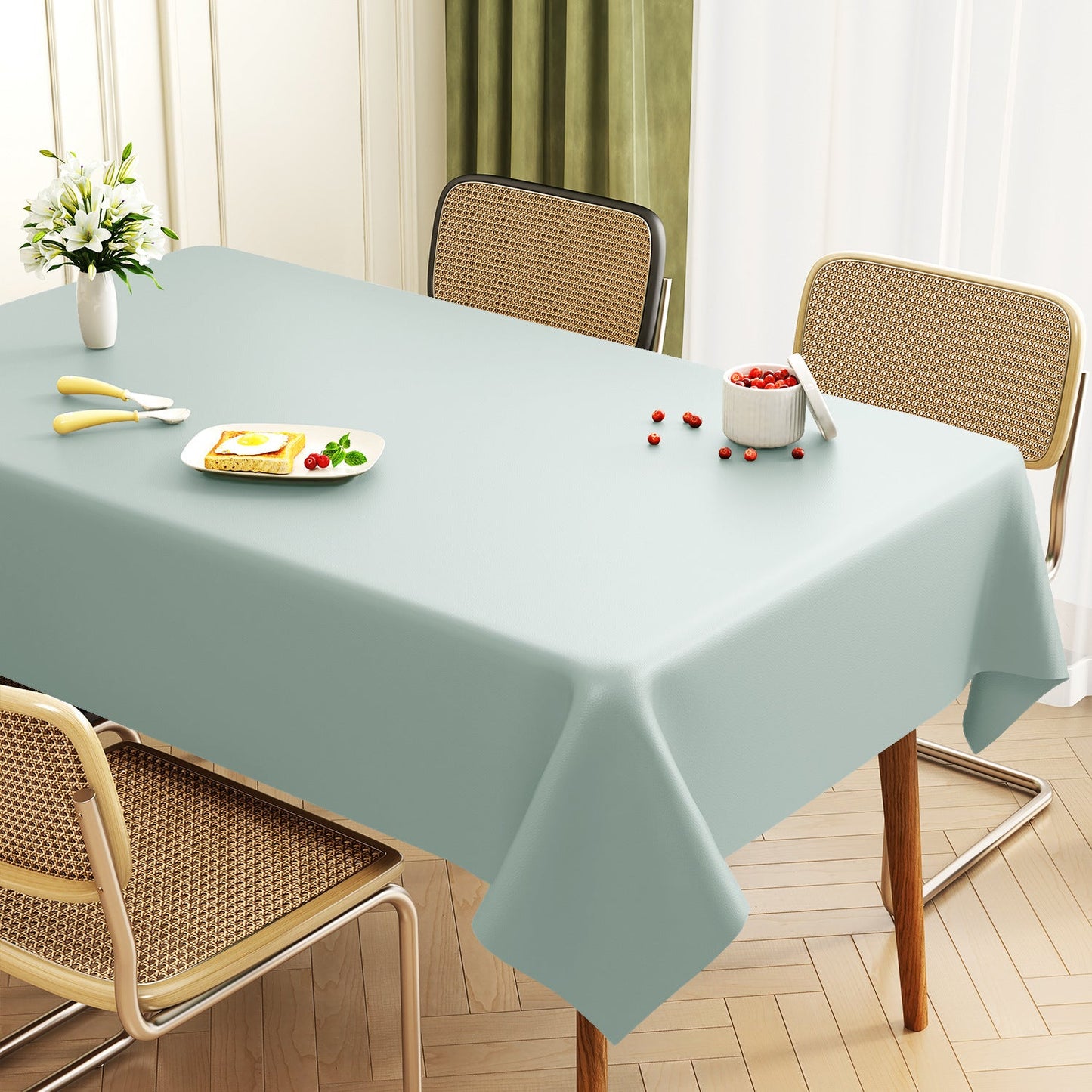 Premium Leather Rectangular Dining Table Mat