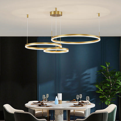 Stylish Metal Pendant Light Circle Design