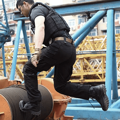 Rugged Outdoor Cargo Pants Heavy Duty Work Trousers