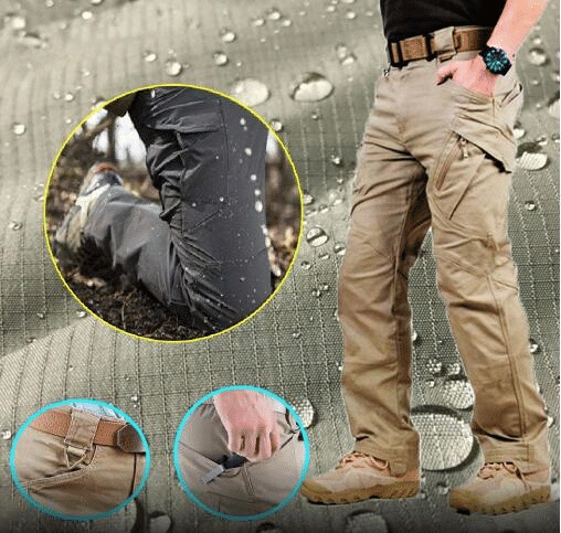 Rugged Outdoor Cargo Pants Heavy Duty Work Trousers