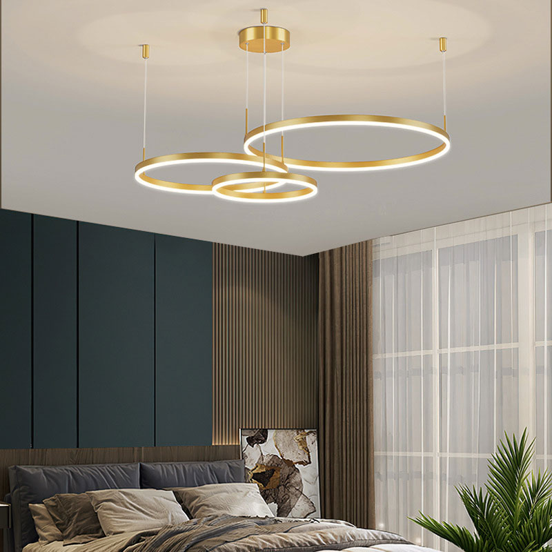 Stylish Metal Pendant Light Circle Design