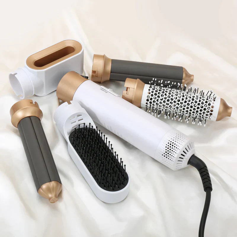 Premium 5-in-1 Hair Curler with Hot Air Brush & Dryer - Halri