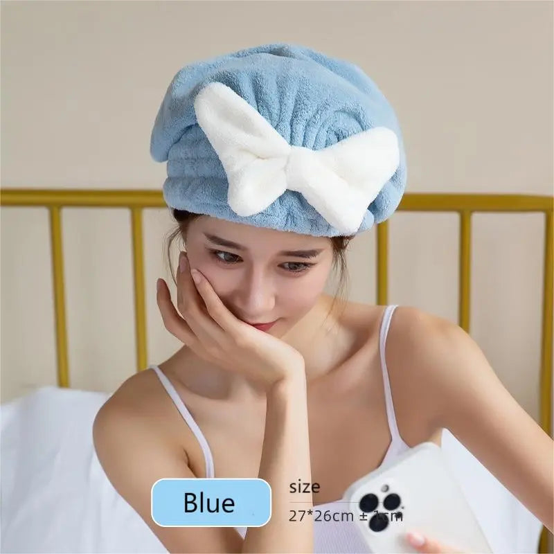 Quick Dry Microfiber Hair Wrap Cape