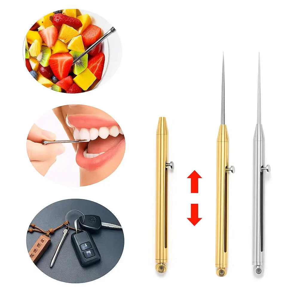 Premium Titanium Collapsible Toothpick - Halri