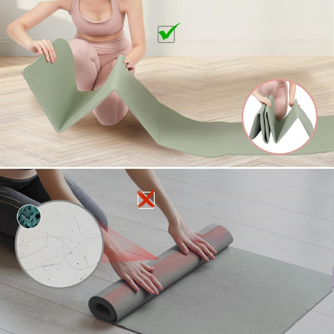 Portable Grip Yoga Mat for Travel Fitness