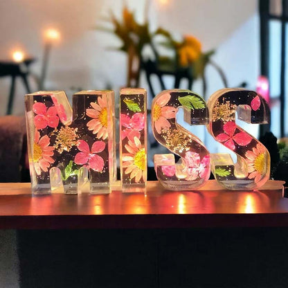 Customizable Floral LED Table Lamp