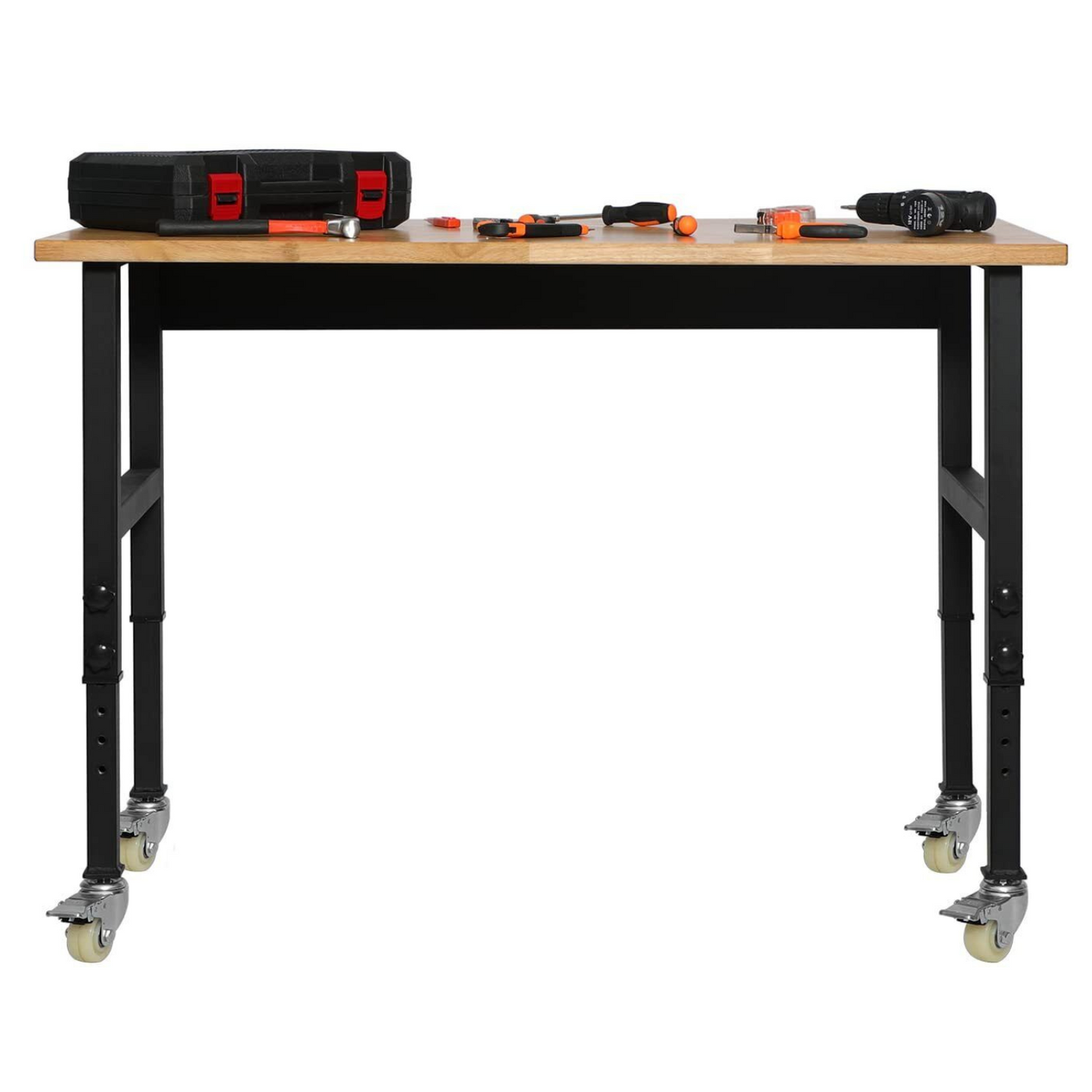 Compact Folding Workshop Mobile Bench Table