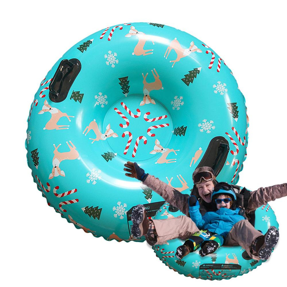 Fun Winter Snow Tube with Double Grip Handles - Halri