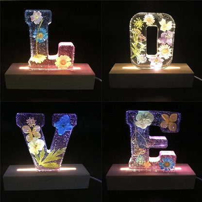 Customizable Floral LED Table Lamp