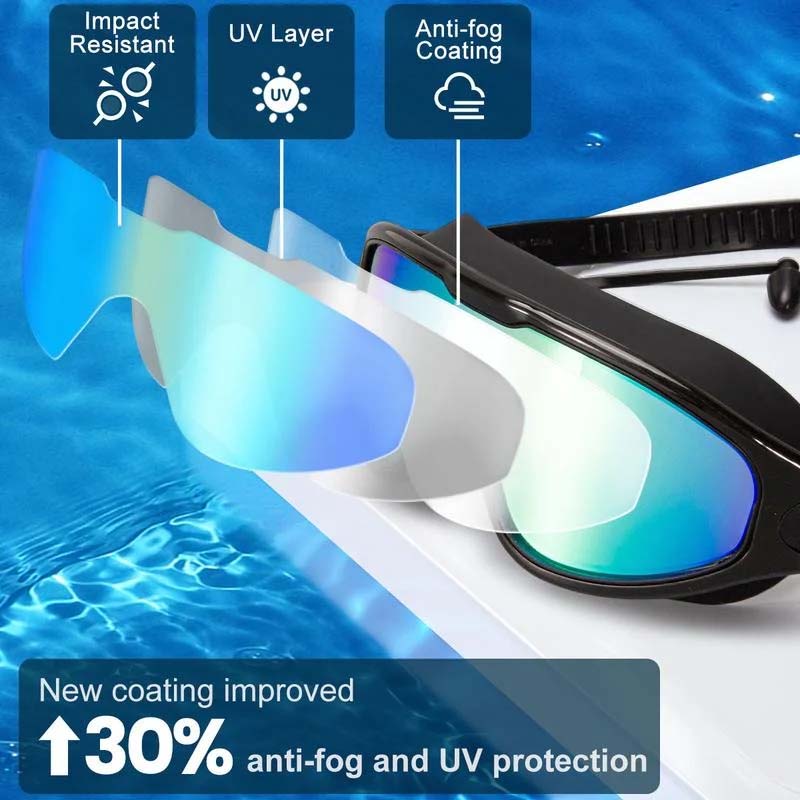 Clear Vision Swim Goggles for Adults