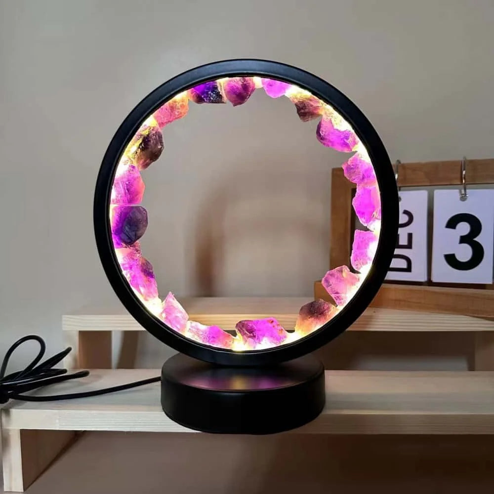 Soothing Crystal Table Lamp with Calming Glow
