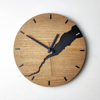 Simple Rustic Wall Clock Unique Home Decoration