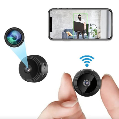 Compact Wireless Security Camera with Rechargeable Battery