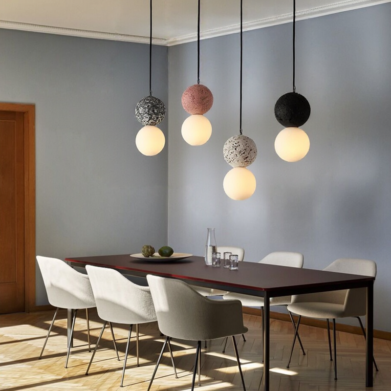 Glarefusion Nordic Modern Simple Terrazzo Chandelier