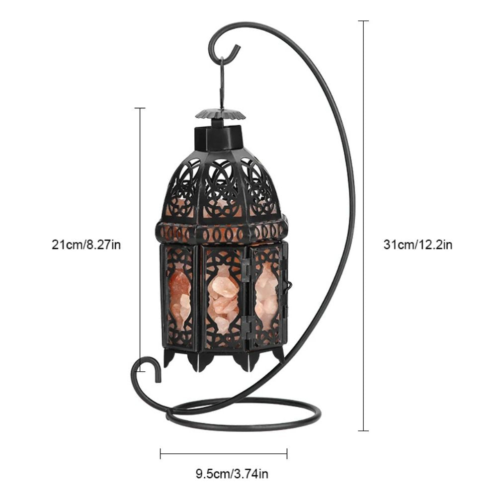 Rustic Metal Himalayan Salt Lamp