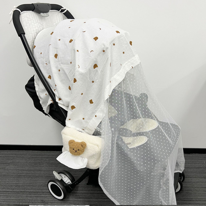 Baby Stroller Canopy with Breathable Mesh & Bug Net - Halri