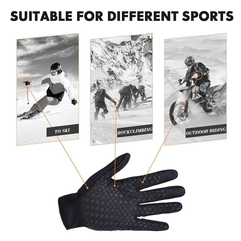Winter Sports Gloves Thermal Insulated Cycling Gloves - Halri