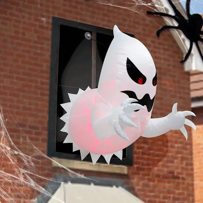 Spooky 5ft Blow Up Halloween Ghost Decor - Halri
