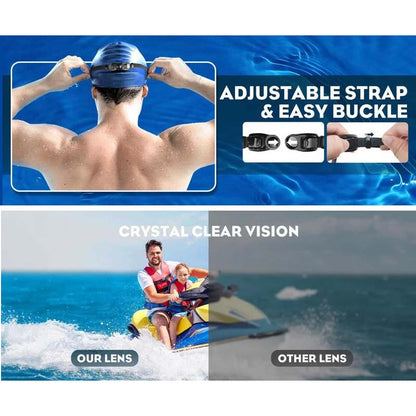 Clear Vision Swim Goggles for Adults