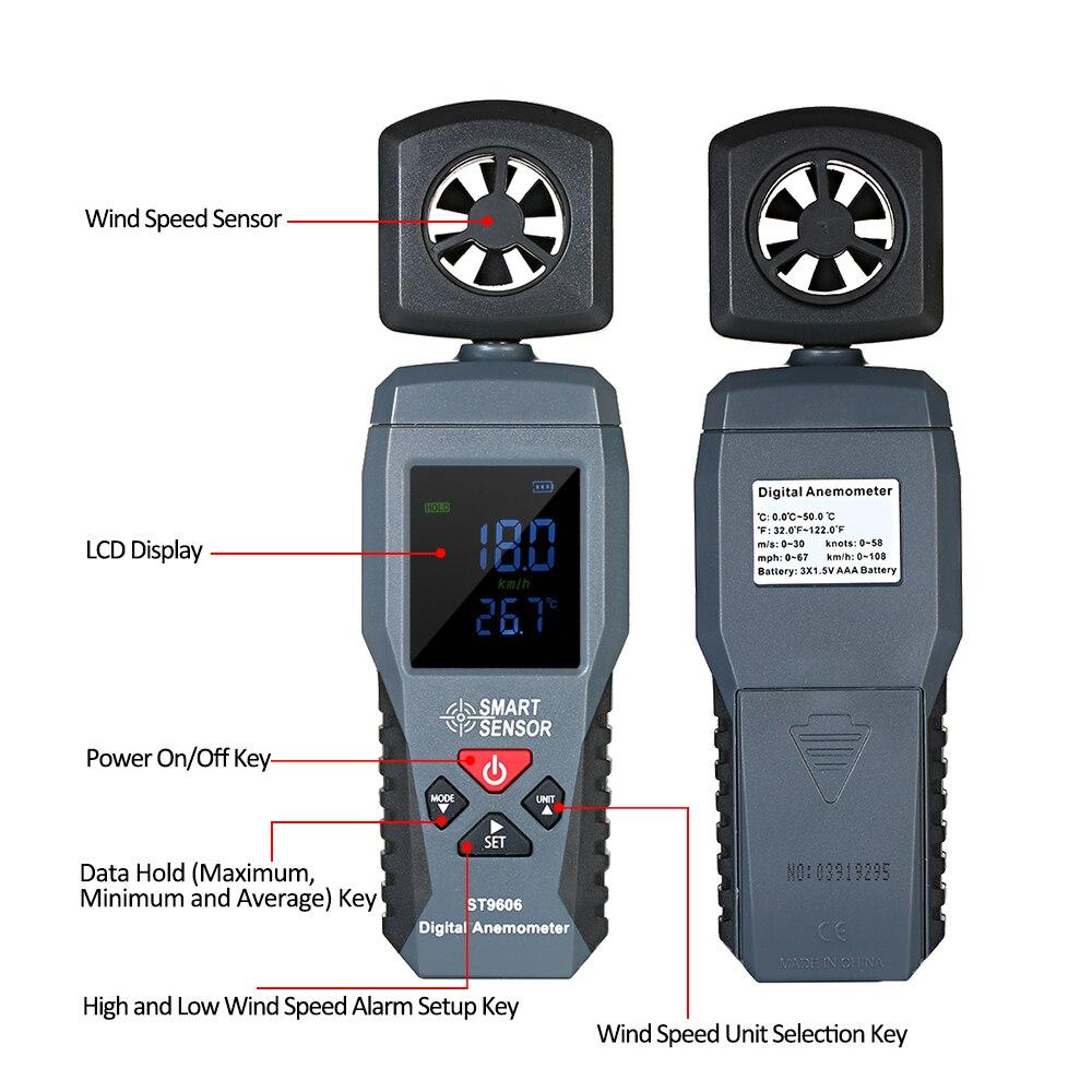 Handheld Anemometer Wind Speed Meter