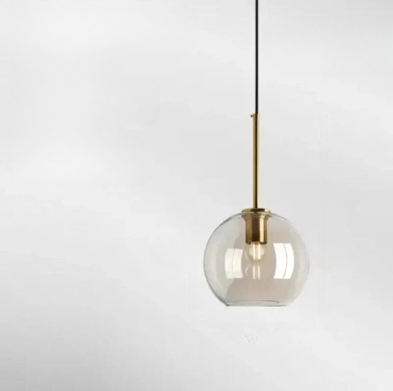 Simple Scandinavian Glass Drop Lamp