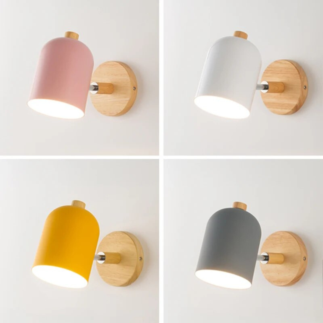 Rustic Wood Wall Light Fixture - Halri