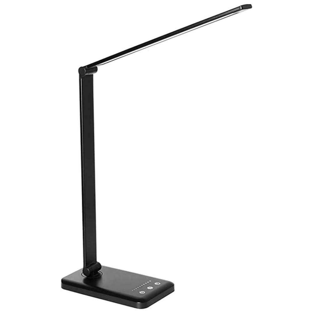 Compact LED Office Lamp with USB Port and Adjustable Brightness - Halri